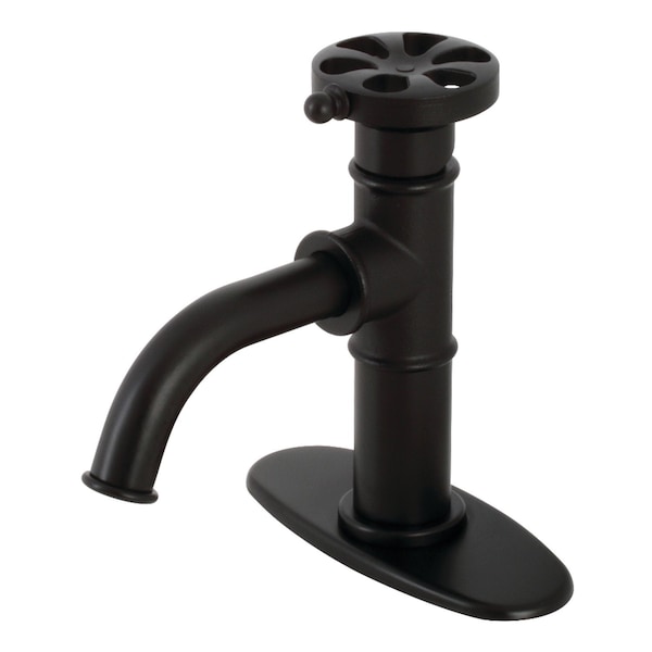 Kingston Brass KSD2820RX Single-Handle Bathroom Faucet with Push Pop-Up, Matte Black KSD2820RX - main